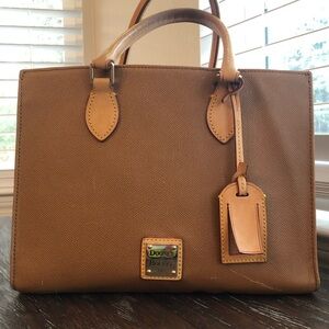 Dooney & Bourke Tan Leather Satchel Bag